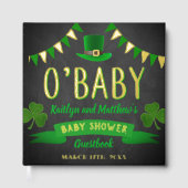 O'Baby St. Patrick's Day Baby Shower Real Gästebuch (Vorderseite)