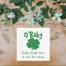O'Baby St Patrick's Day Baby Shower Serviette