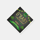 O'Baby St. Patrick's Day Baby Shower Serviette (Ecke)
