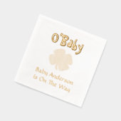 O'Baby St Patrick's Day Baby Shower Servietten Mit Folie (Links)