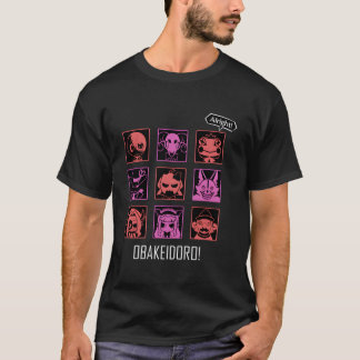 Obakeidoro-Icons von Monstern in Spiel-Farben T-Shirt