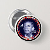 Obama12 folgert Knopf Button (Vorne & Hinten)