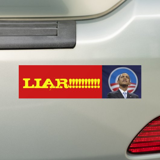 obama1, LÜGNER!!!!!!!!!! Autoaufkleber (Auf Auto)