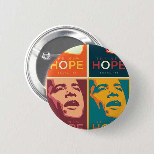 Obama 03 button (Vorne & Hinten)