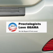 obama-08, 2012, ProctologistsLove OBAMA, ist er t… Autoaufkleber (Auf Auto)