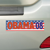 OBAMA 08 AUTOAUFKLEBER (Auf Auto)