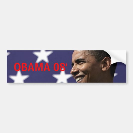 OBAMA 08' AUTOAUFKLEBER (Vorne)