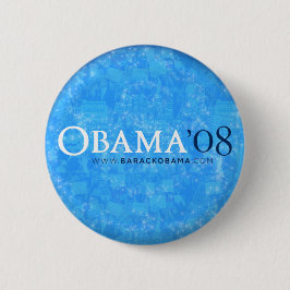 Obama '08 Blau-Knopf Button