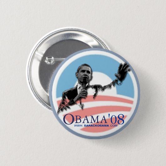 Obama '08 button (Vorne & Hinten)