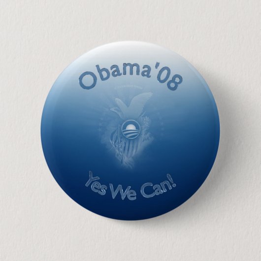 Obama 08 - Ja können wir! Button (Vorderseite)