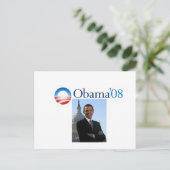 Obama '08 Postkarte (Stehend Vorderseite)