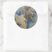 Obama '08 runder aufkleber (Tasche)