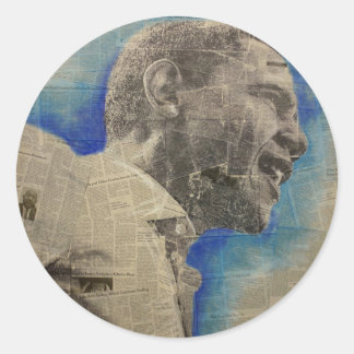 Obama '08 runder aufkleber