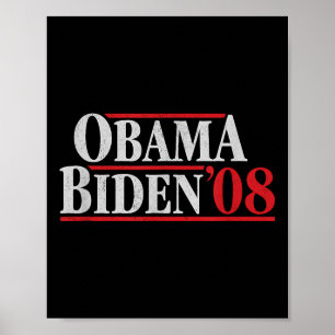 Obama 08 Shirt - Retro-Kampagne Obama Biden Poster