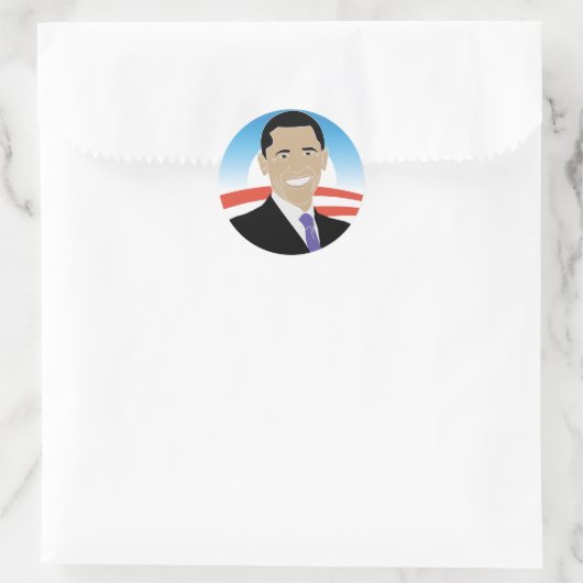 Obama '08 Sticker (Tasche)