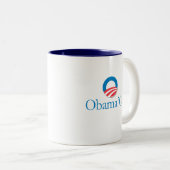 Obama '08 zweifarbige tasse (VorderseiteRechts)