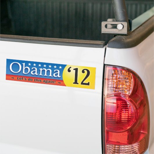 Obama '12 autoaufkleber (Auf Lkw)