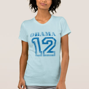 OBAMA 12 JERSEY BLAUES Vintage.png T-Shirt