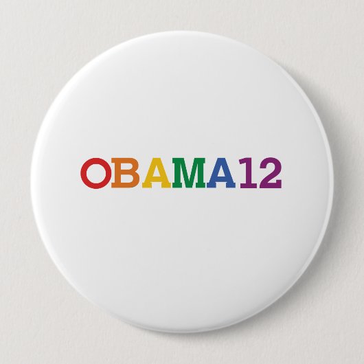 OBAMA 12 RAINBOW -.png Button (Vorderseite)