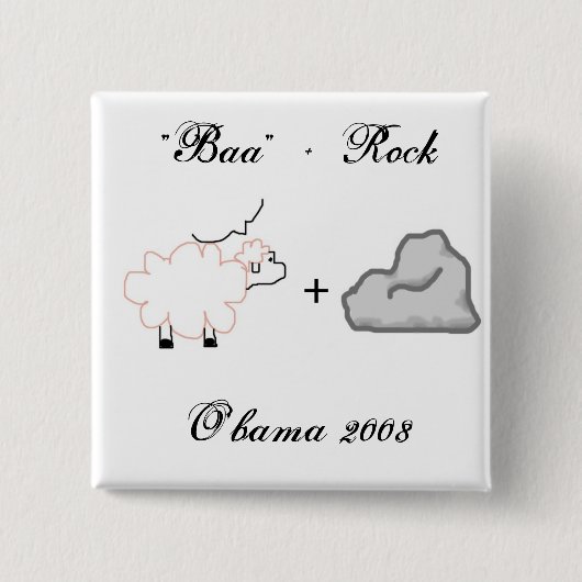 O'Bama 2008 - Besonders angefertigt Button (Vorderseite)