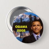 OBAMA 2008 BUTTON (Vorne & Hinten)