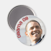 OBAMA 2008 Foto Magnet 89414 (Vorderseite/Rückseite)