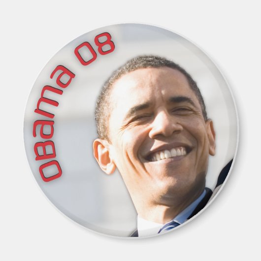 OBAMA 2008 Foto Magnet 89414 (Vorne)