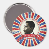 Obama 2008 Kühlschrank Magnet 89310 (Vorderseite/Rückseite)