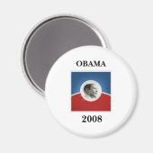 OBAMA, 2008 MAGNET (Vorderseite/Rückseite)