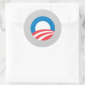 Obama 2008 runder aufkleber (Tasche)