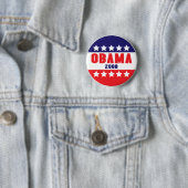 Obama 2008 Sterne u. Stangen-Knopf 61017 Button (Beispiel)