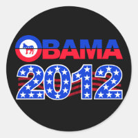OBAMA 2012-Aufkleber
