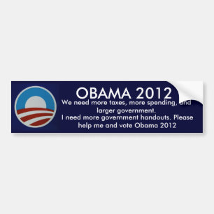 Obama 2012 autoaufkleber