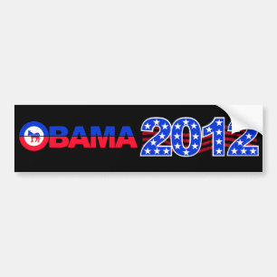 OBAMA 2012 Autoaufkleber