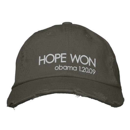 Obama 2012 bestickte baseballkappe (Vorderseite)