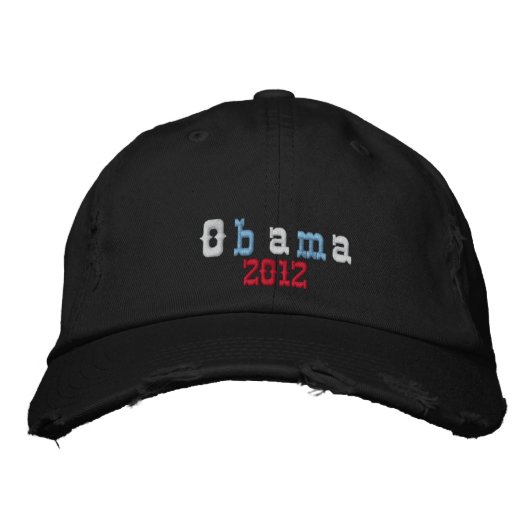 Obama 2012 bestickte kappe (Vorderseite)