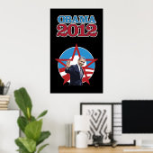 Obama 2012 Black Poster (Heimbüro)