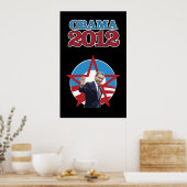 Obama 2012 Black Poster (Küche)