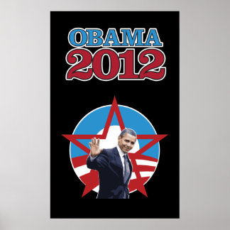 Obama 2012 Black Poster