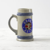 Obama 2012 - Blau Bierglas (Links)