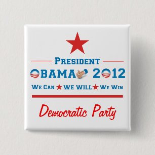 Obama 2012 button