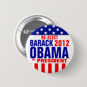 OBAMA 2012 BUTTON (Vorne & Hinten)