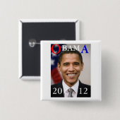 OBAMA 2012 BUTTON (Vorne & Hinten)