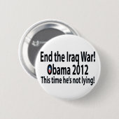 Obama 2012 dieses mal liegt er nicht! button (Vorne & Hinten)