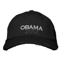 OBAMA 2012 gestörte Chino Twill Cap
