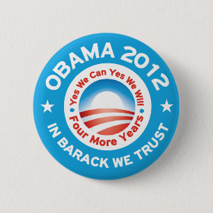 Obama 2012 - In Barack vertrauen wir Button