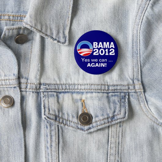 Obama 2012 - Ja können wir… Wieder! Button (Beispiel)