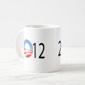 OBAMA 2012 KAFFEETASSE (Vorderseite Links)