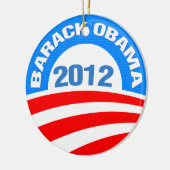 Obama 2012 keramikornament (Links)