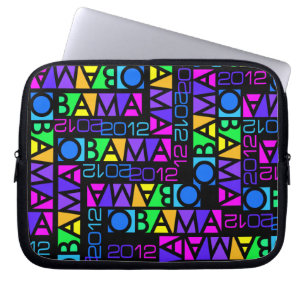 OBAMA 2012 kundenspezifische Notebookhülle Laptopschutzhülle